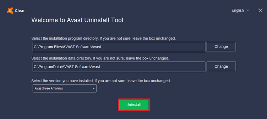 Avastclear utility