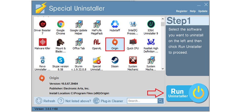 remove Origin on Windows